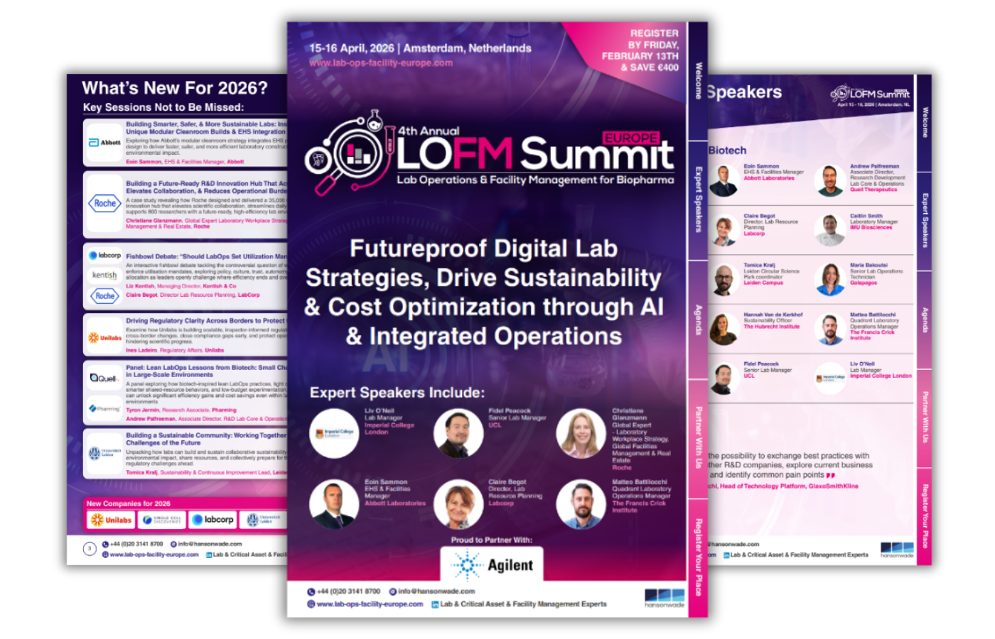 4th Lab Operations & Facility Management for Biopharma Summit Brochure