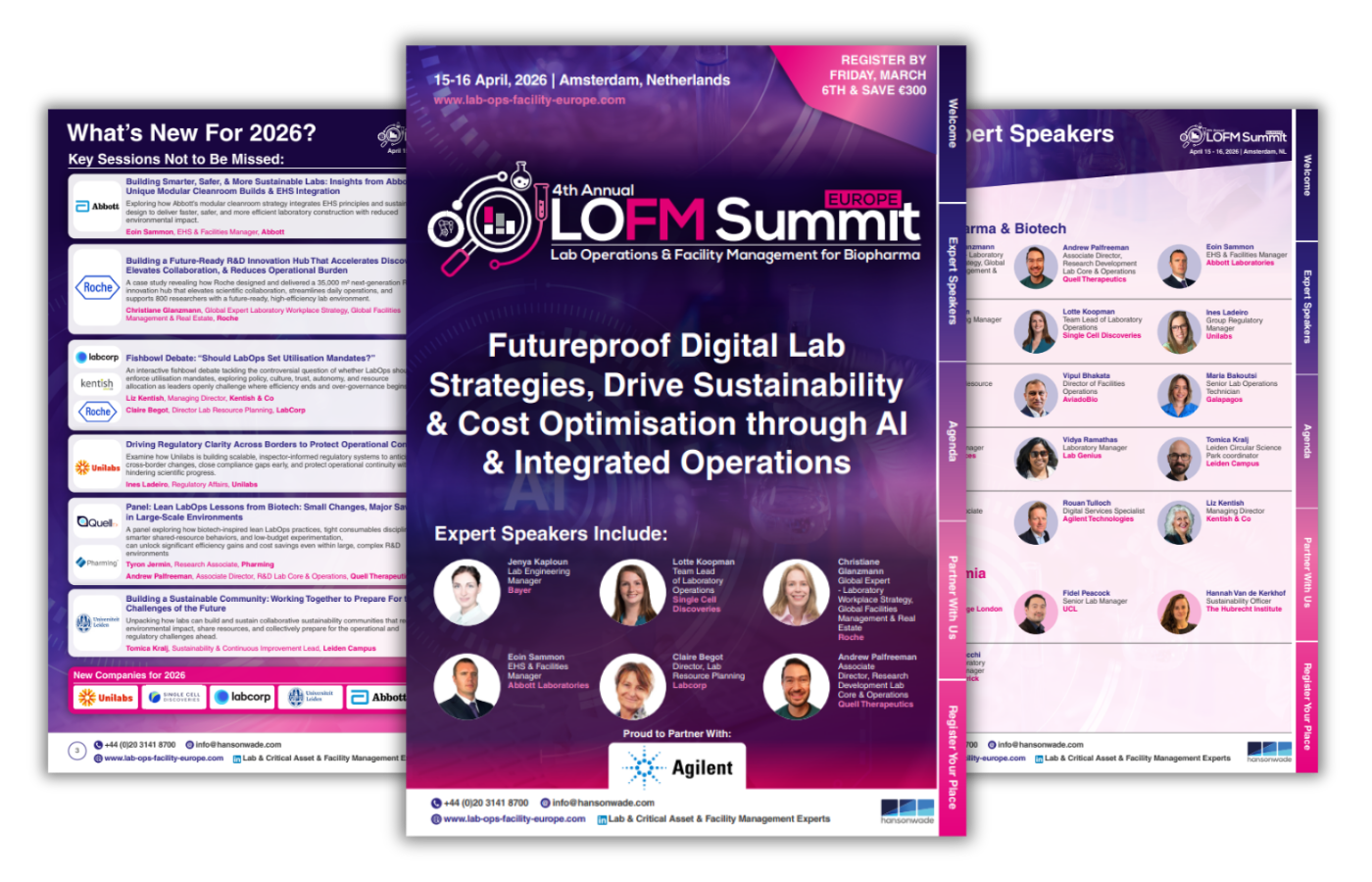 4th Lab Operations & Facility Management for Biopharma Summit Brochure